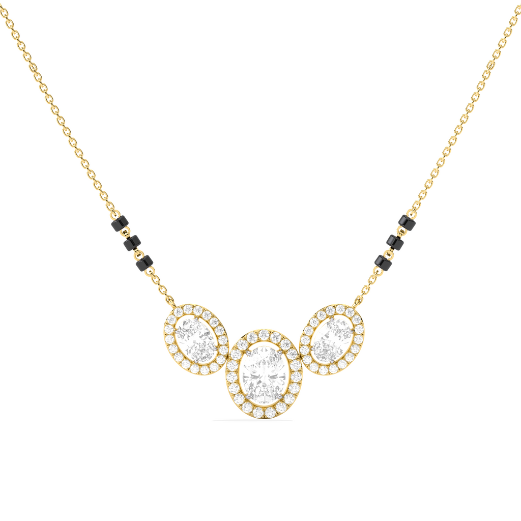 164.14ct Oval, Round Necklace Purity of 18KT