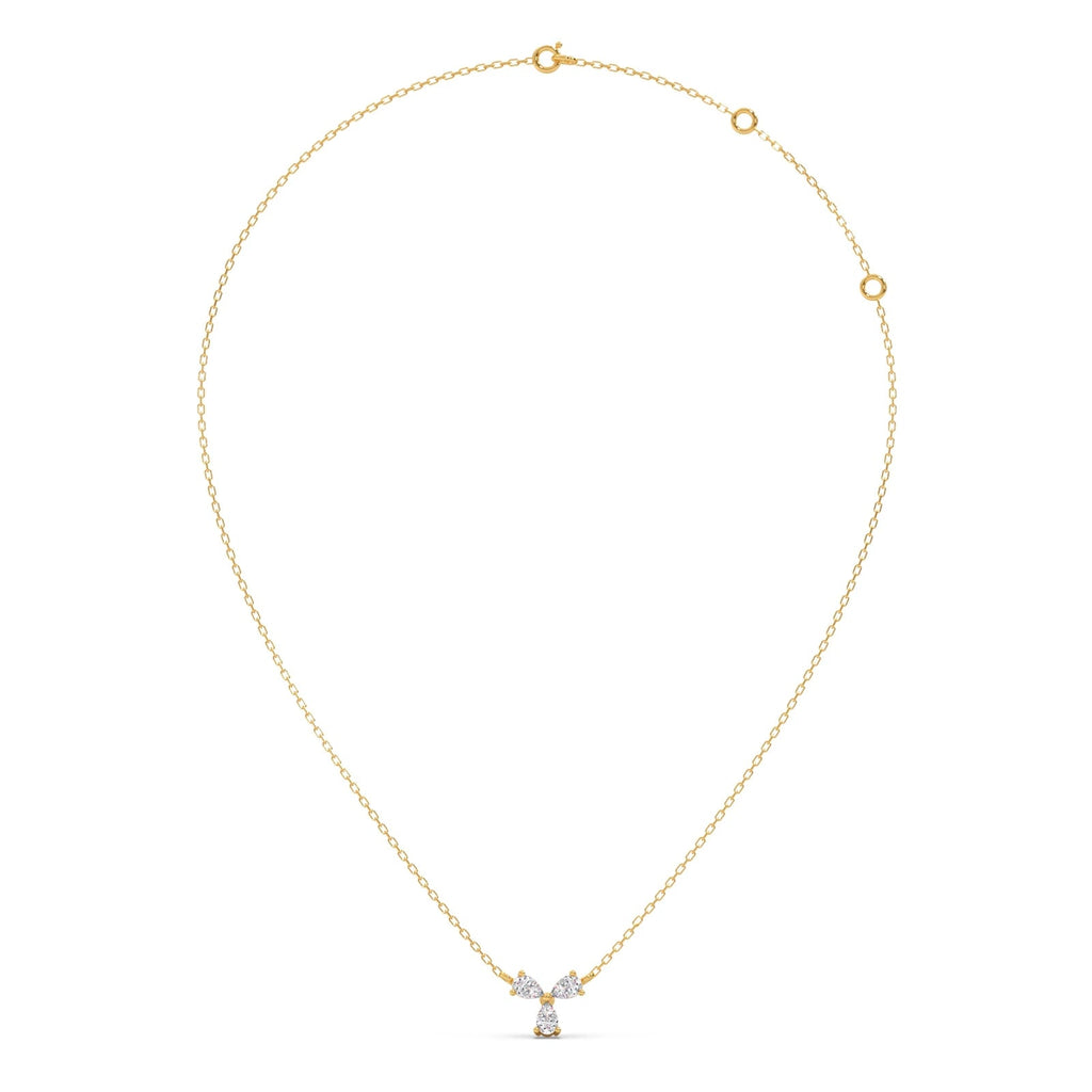 0.81ct Pear Necklace Purity of 14KT