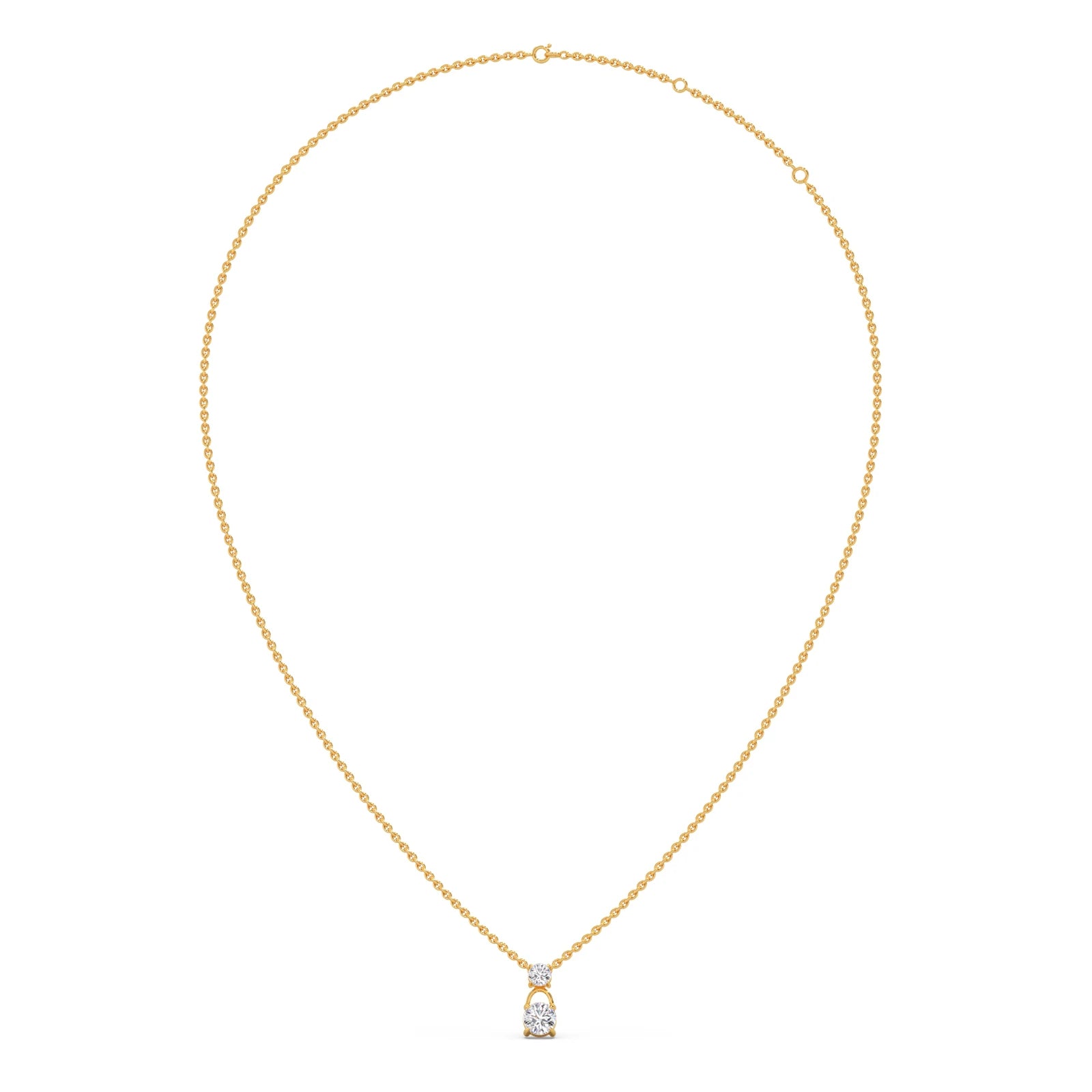 2.3ct Round Pendant Purity of 18KT