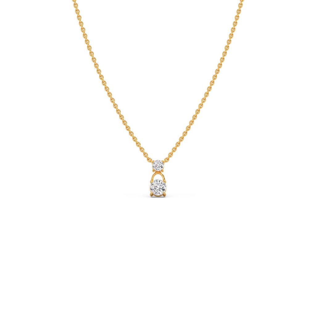 2.3ct Round Pendant Purity of 18KT