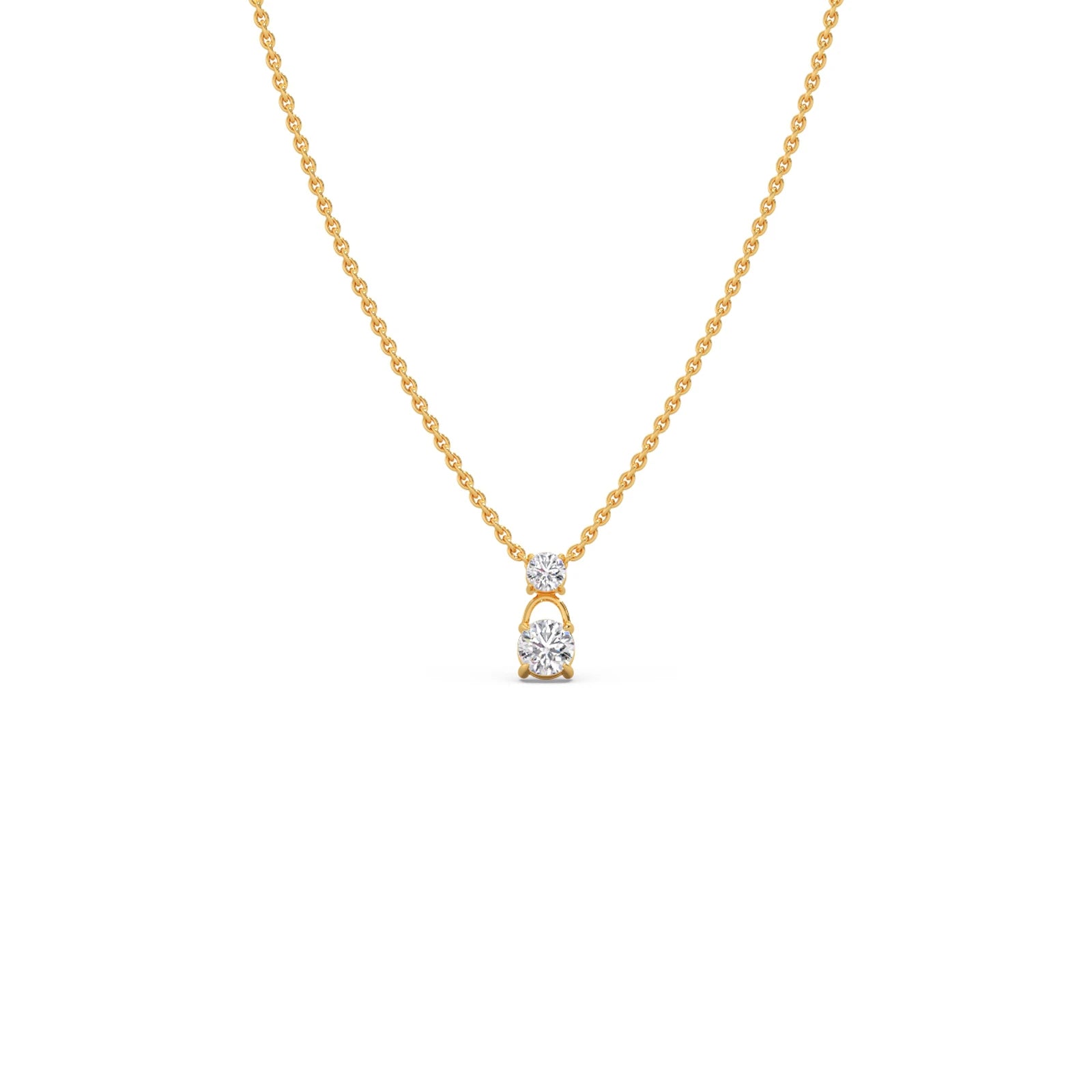 2.3ct Round Pendant Purity of 18KT