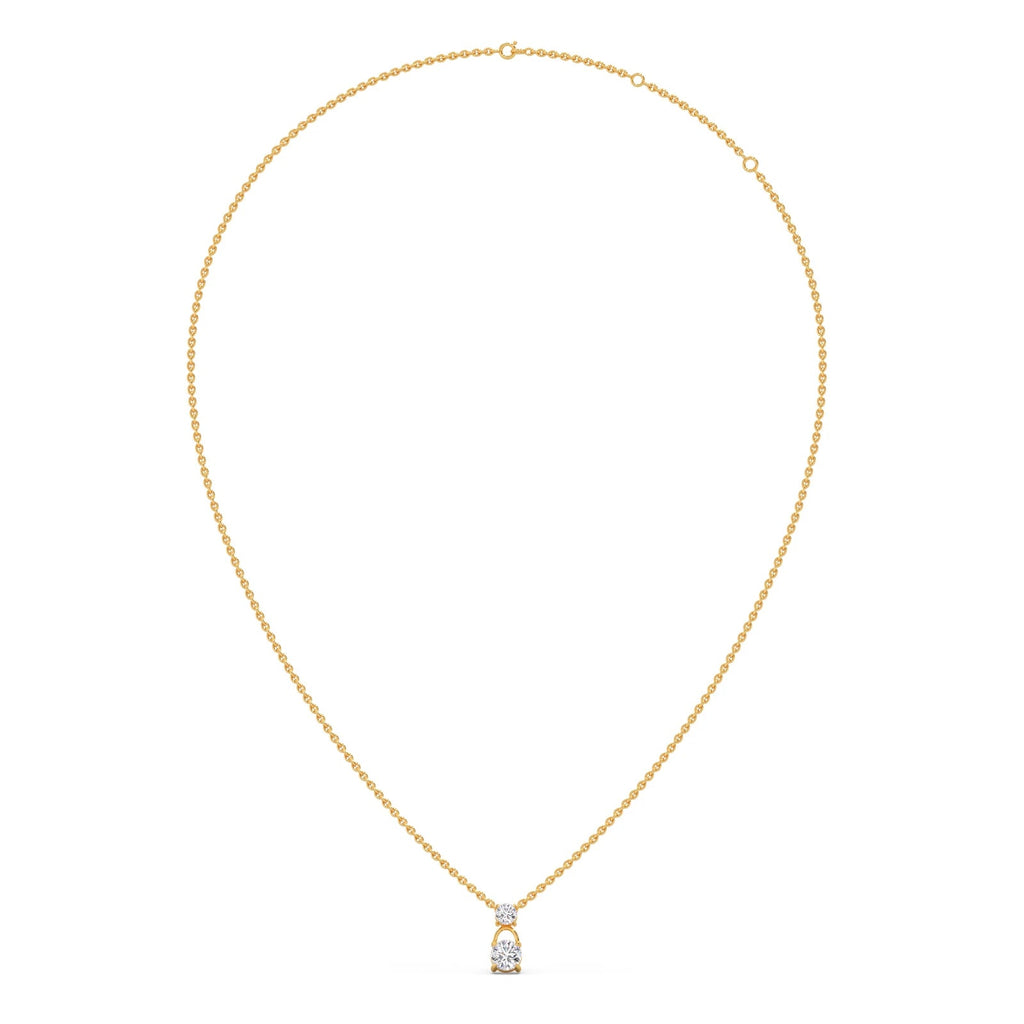 2.3ct Round Pendant Purity of 18KT