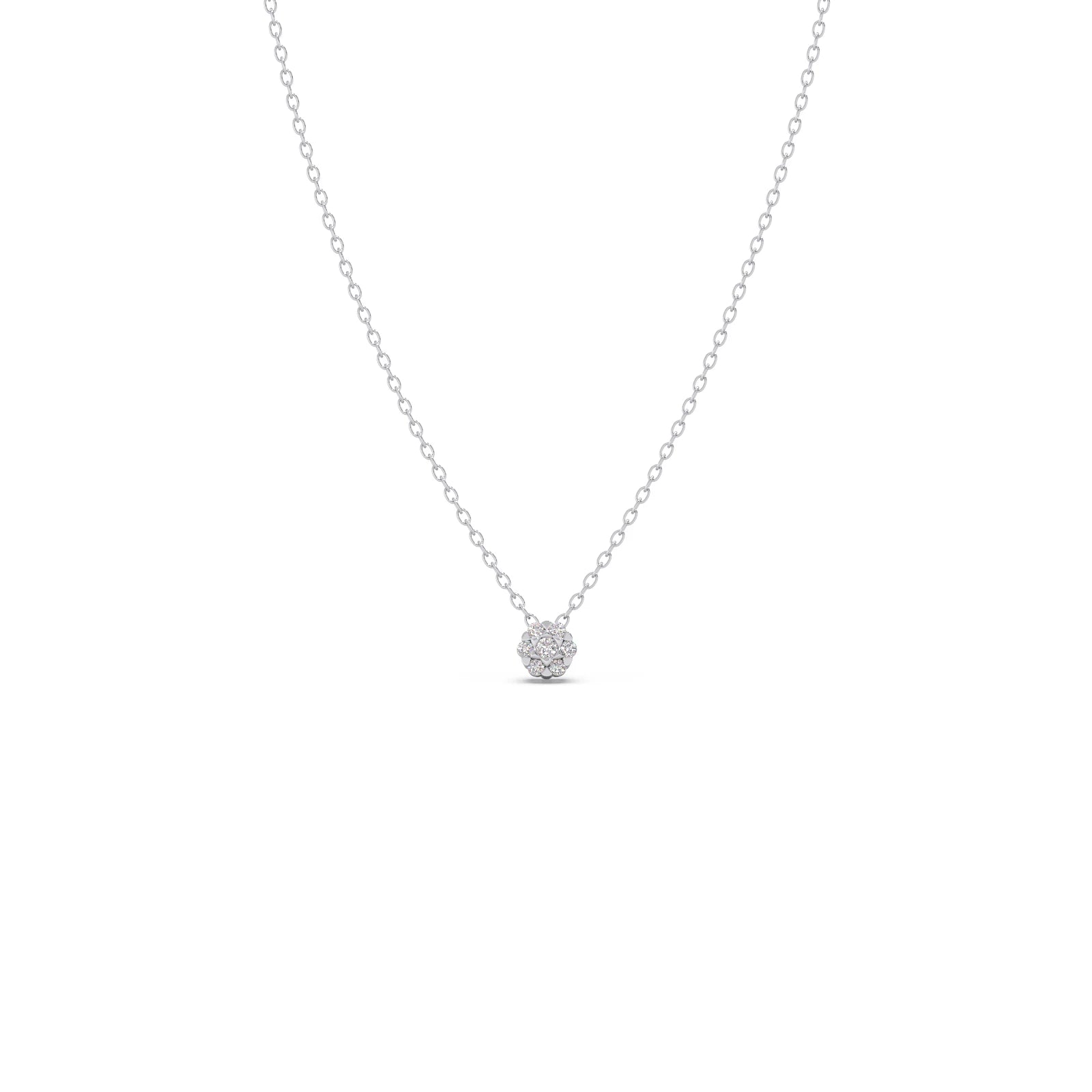 1.75 Round Pendant Purity of Pt950