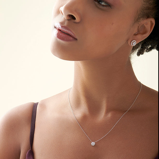 1.75 Round Pendant Purity of Pt950