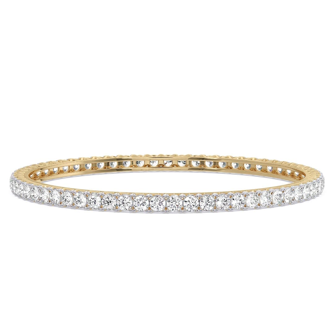 6.30 Ct Bracelets Brilliant Round 18Kt Gold