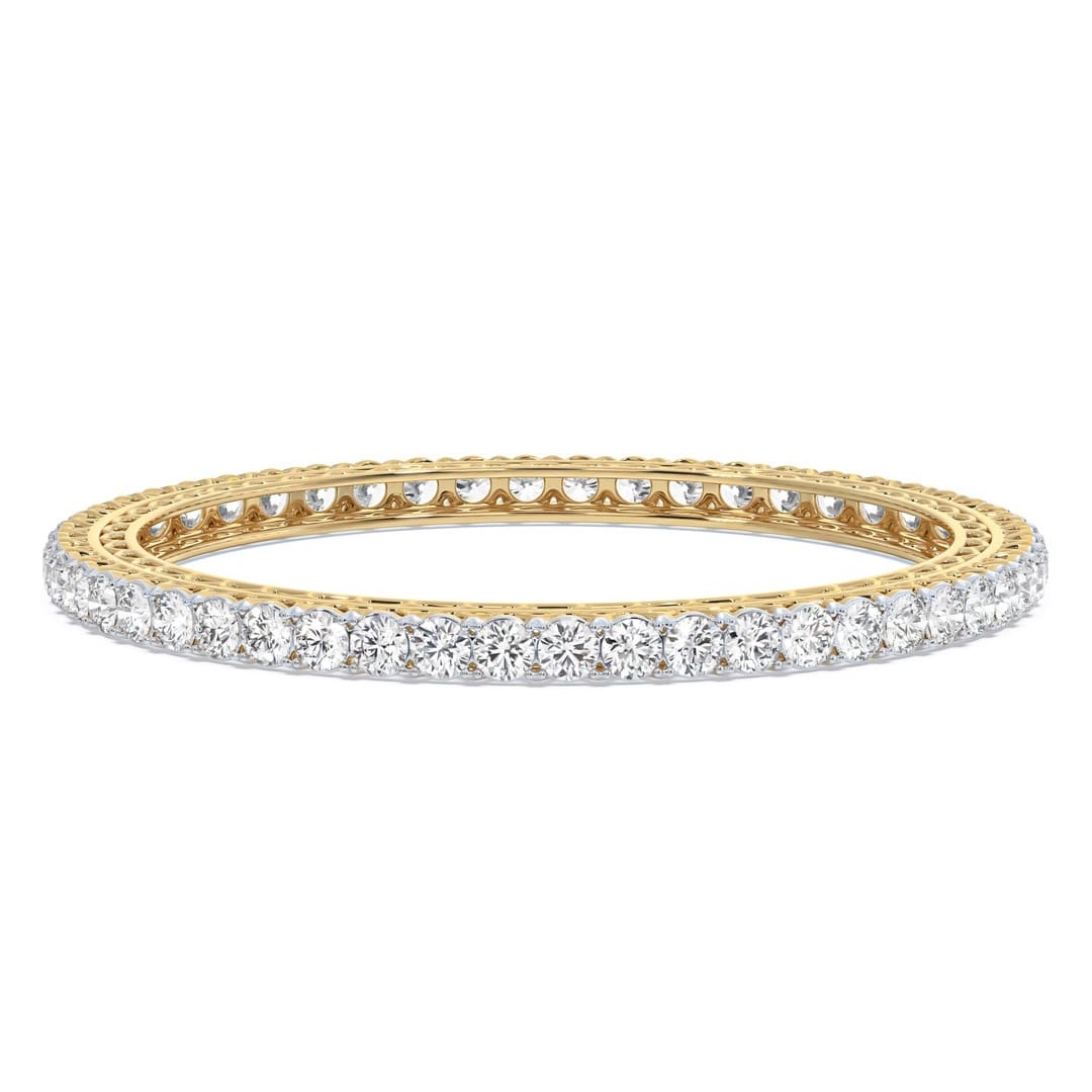 16.50 Ct Bracelets Brilliant Round 18Kt Gold