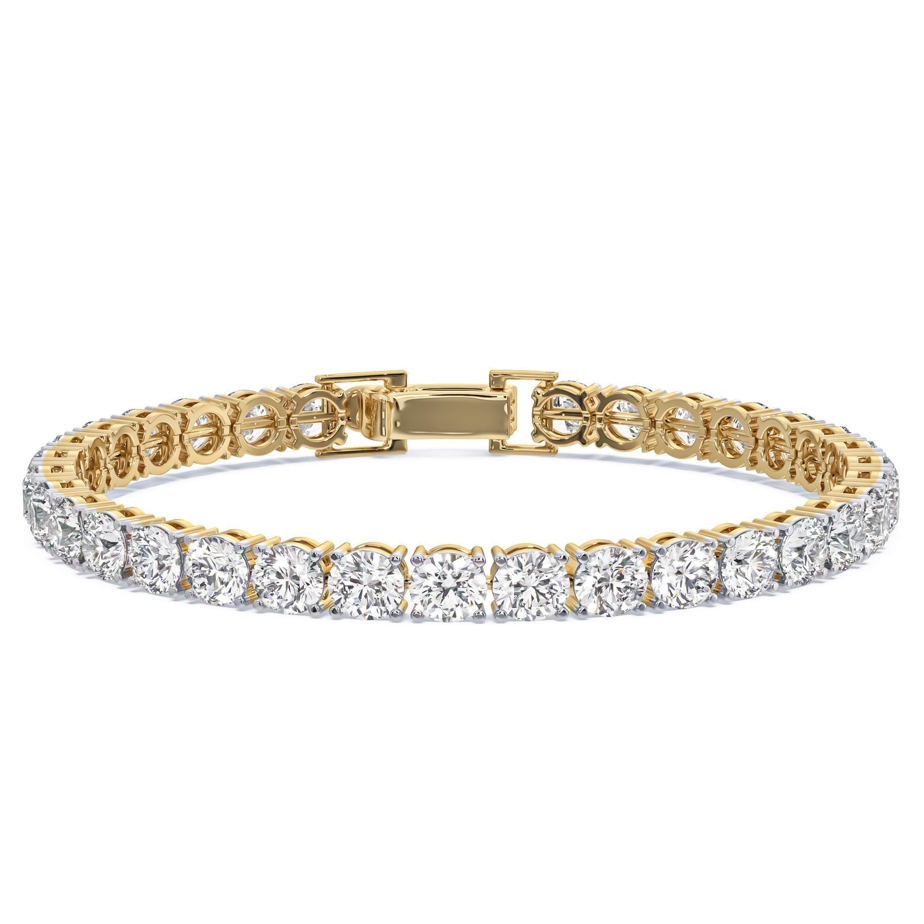 0.50 Ct Bracelets Brilliant Round 18Kt Gold