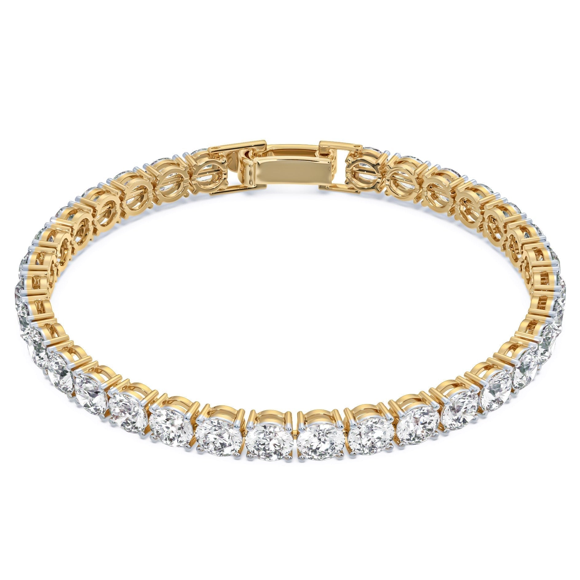 0.50 Ct Bracelets Brilliant Round 18Kt Gold