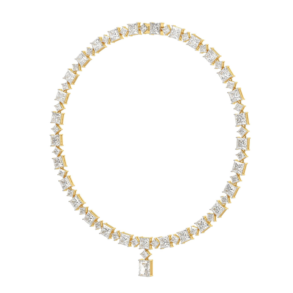 78.50 Ct Pendants Princess Cut 18Kt Gold