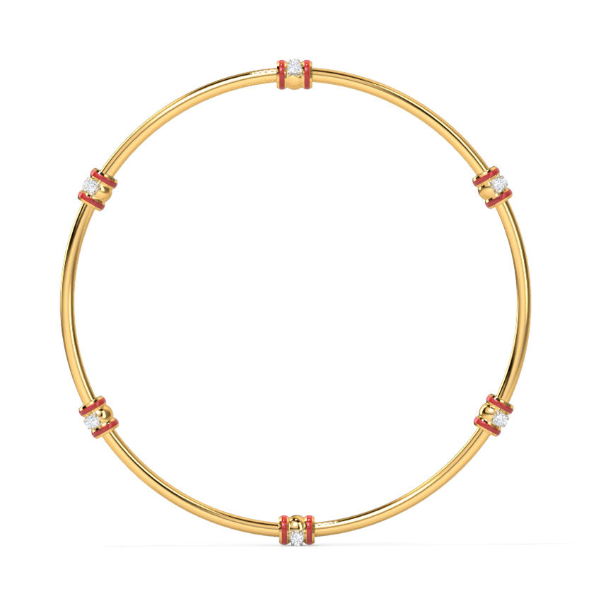 0.288 ct Bangles of 18 KT gold