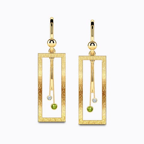 0.018 ct Earrings of 18 KT gold