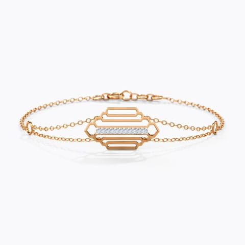 0.077 ct Bracelets of 18 KT gold