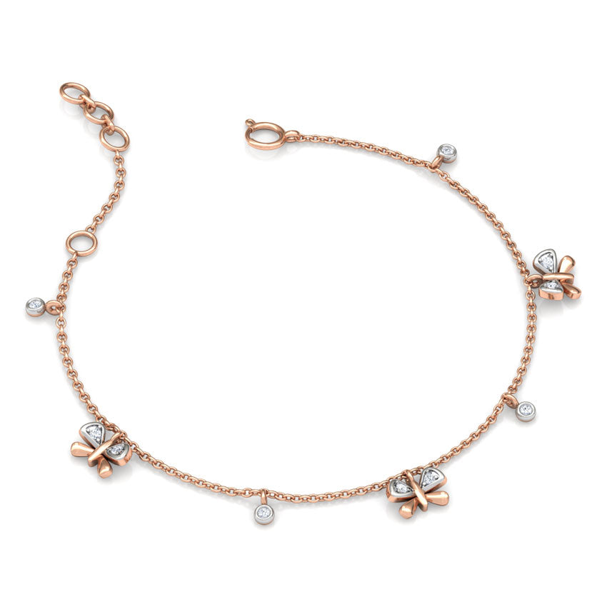 0.086 ct Bracelets of 18 KT gold