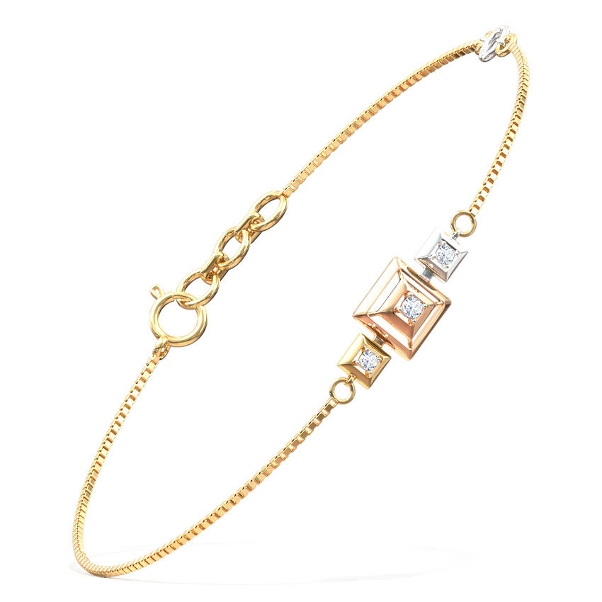 0.050 ct Bracelets of 14 KT gold