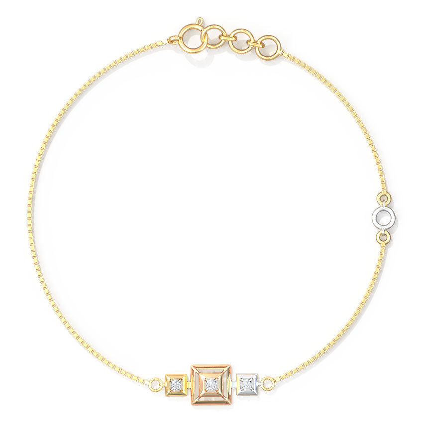 0.050 ct Bracelets of 14 KT gold