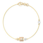 0.050 ct Bracelets of 14 KT gold