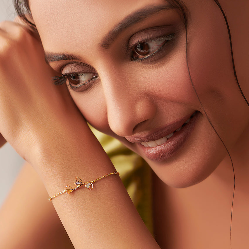 0.104 ct Bracelets of 14 KT gold