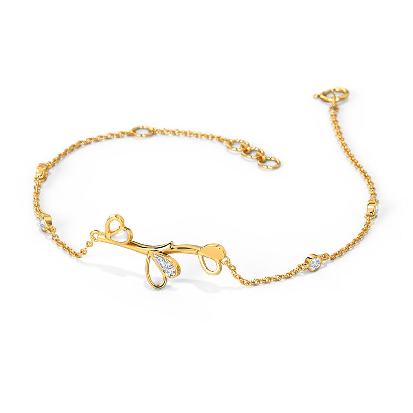 0.104 ct Bracelets of 14 KT gold