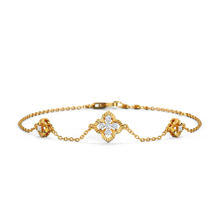 0.103 ct Bracelets of 14 KT gold