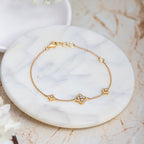 0.103 ct Bracelets of 14 KT gold