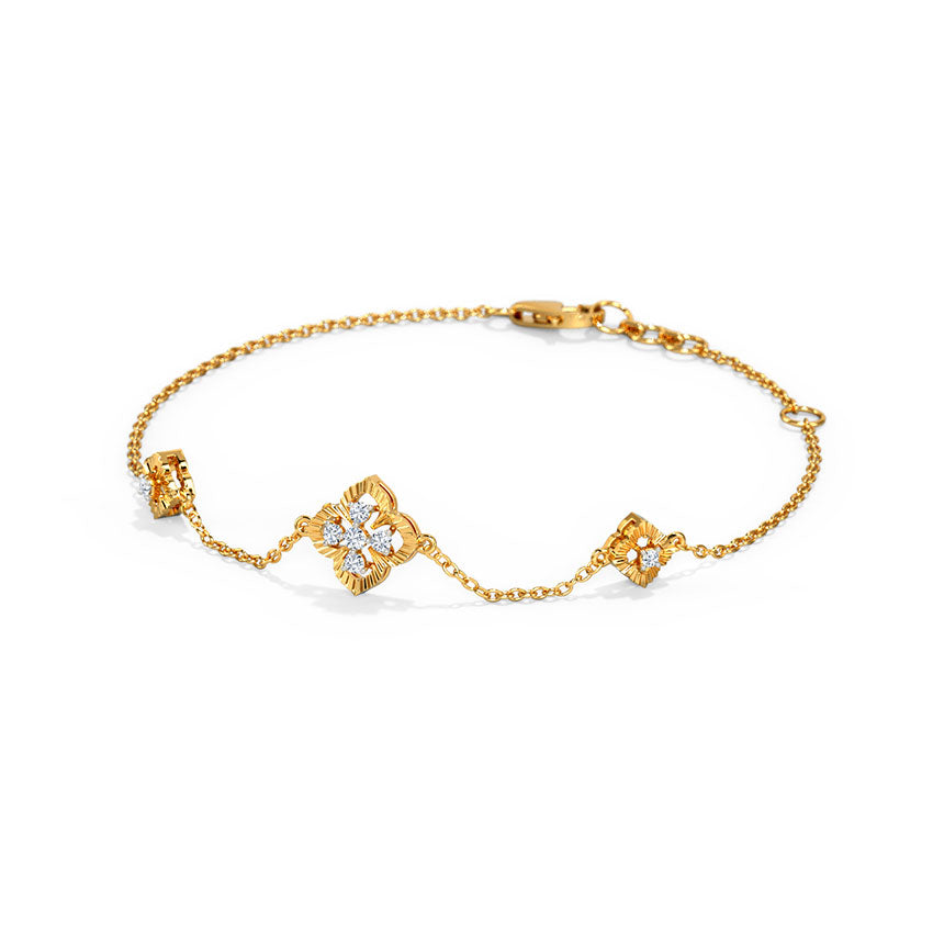 0.103 ct Bracelets of 14 KT gold
