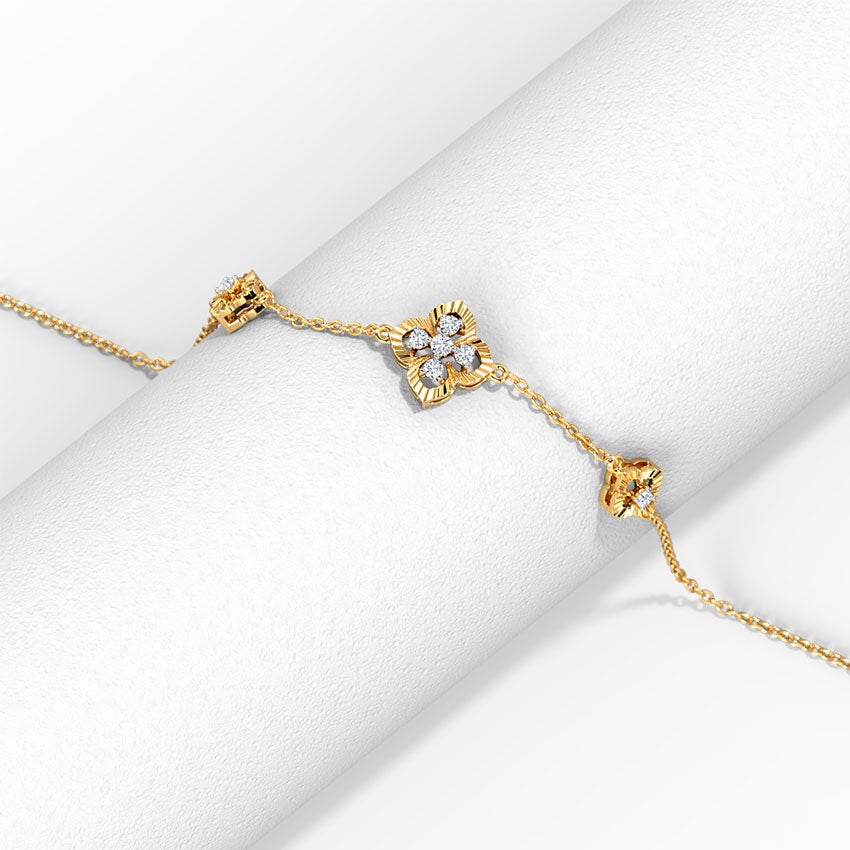 0.103 ct Bracelets of 14 KT gold