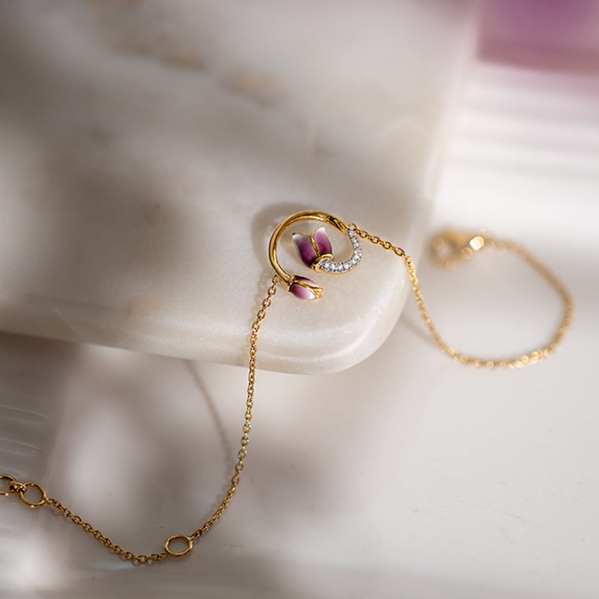 0.054 ct Bracelets of 18 KT gold