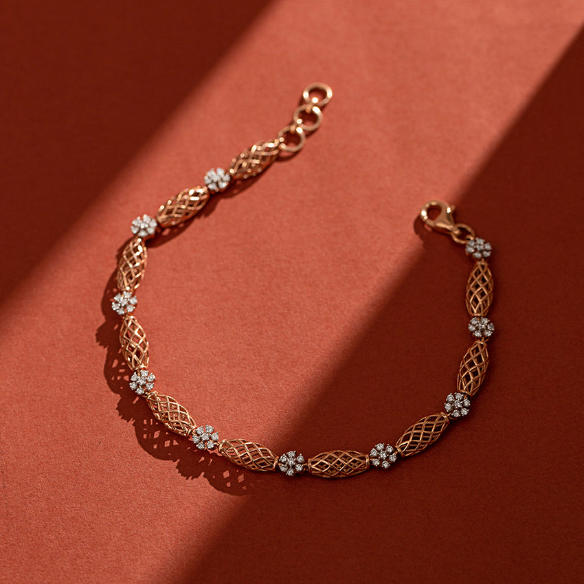 0.483 ct Bracelets of 14 KT gold