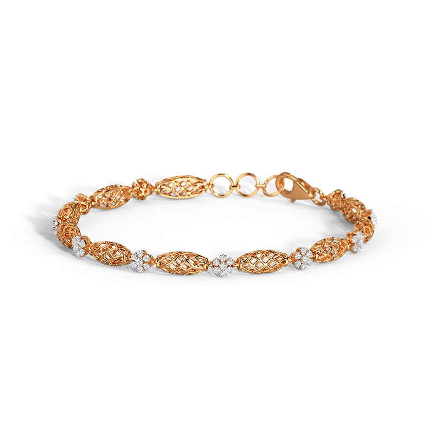 0.483 ct Bracelets of 14 KT gold