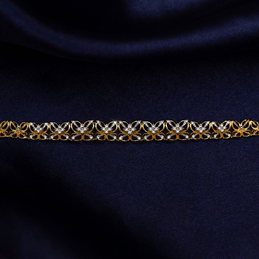 0.660 ct Bracelets of 14 KT gold