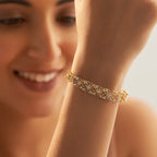 0.660 ct Bracelets of 14 KT gold