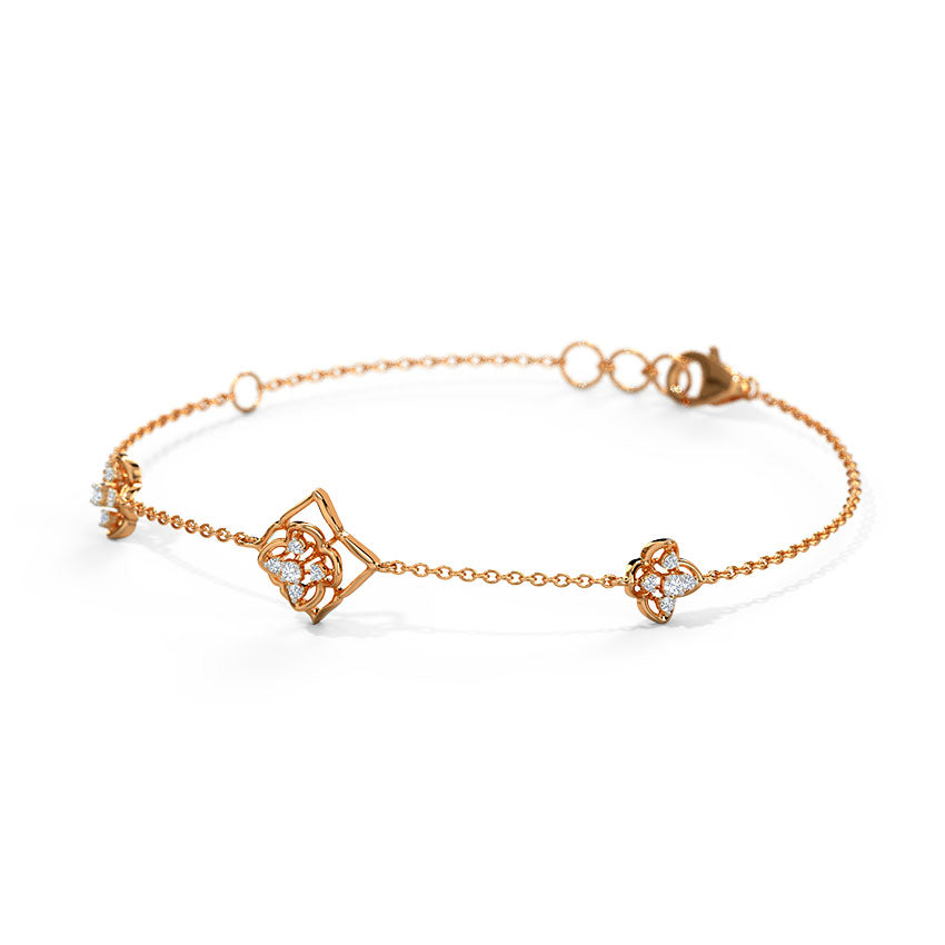 0.115 ct Bracelets of 14 KT gold