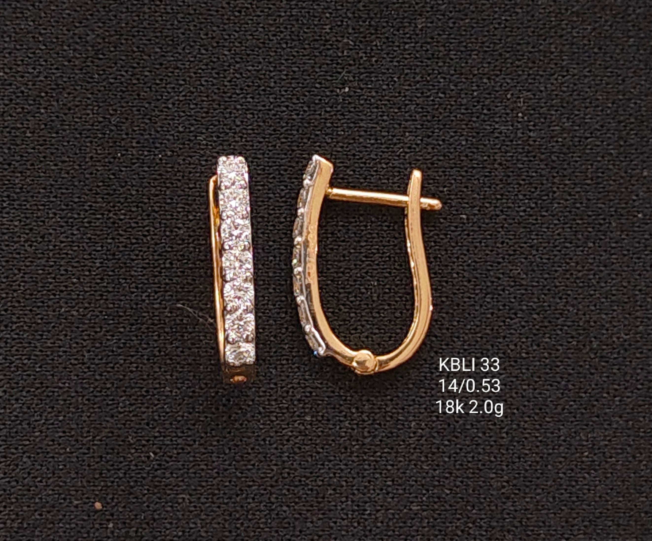 0.53Ct BALI Small round diamonds 18k