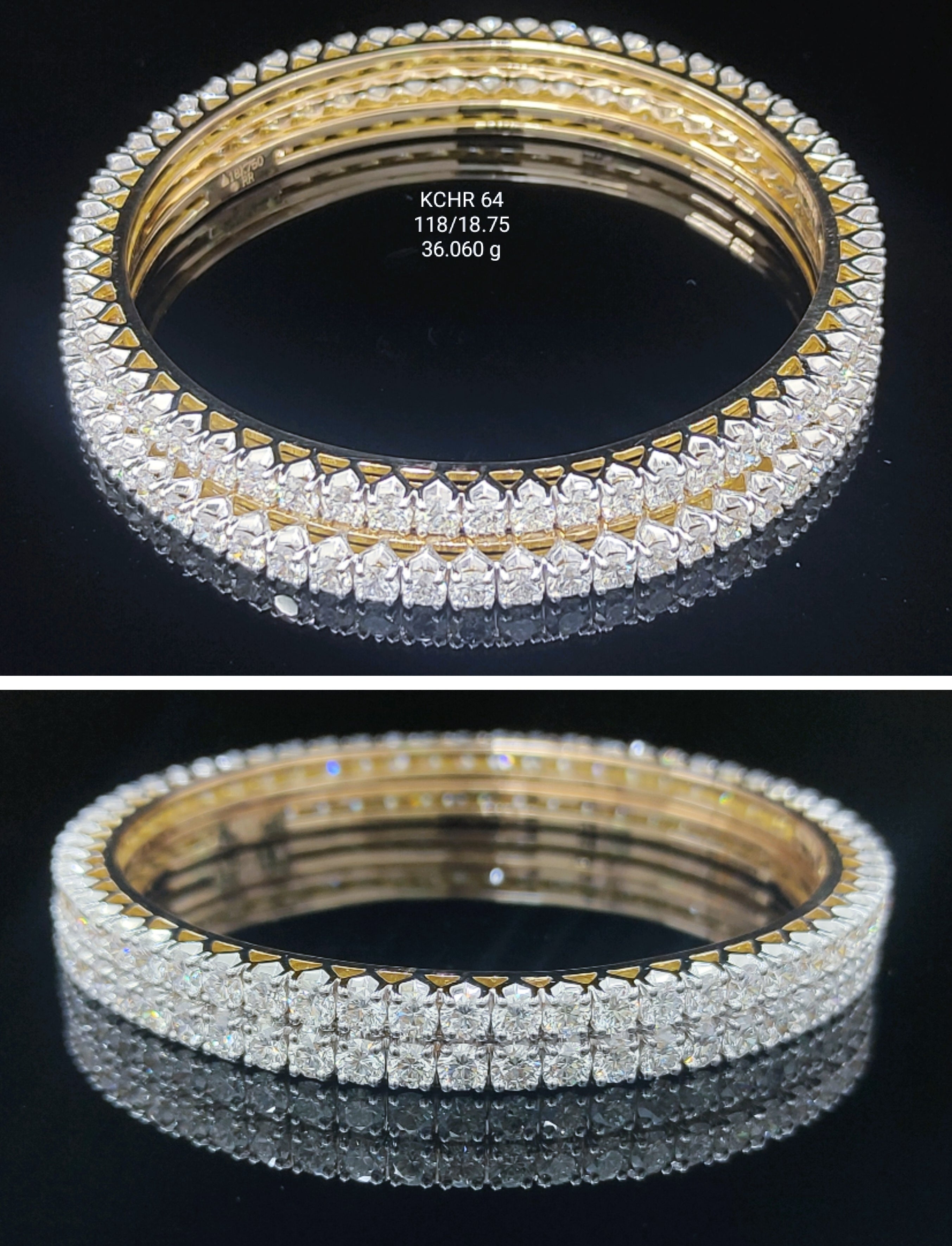18.75Ct CHURI Small round diamonds 18K