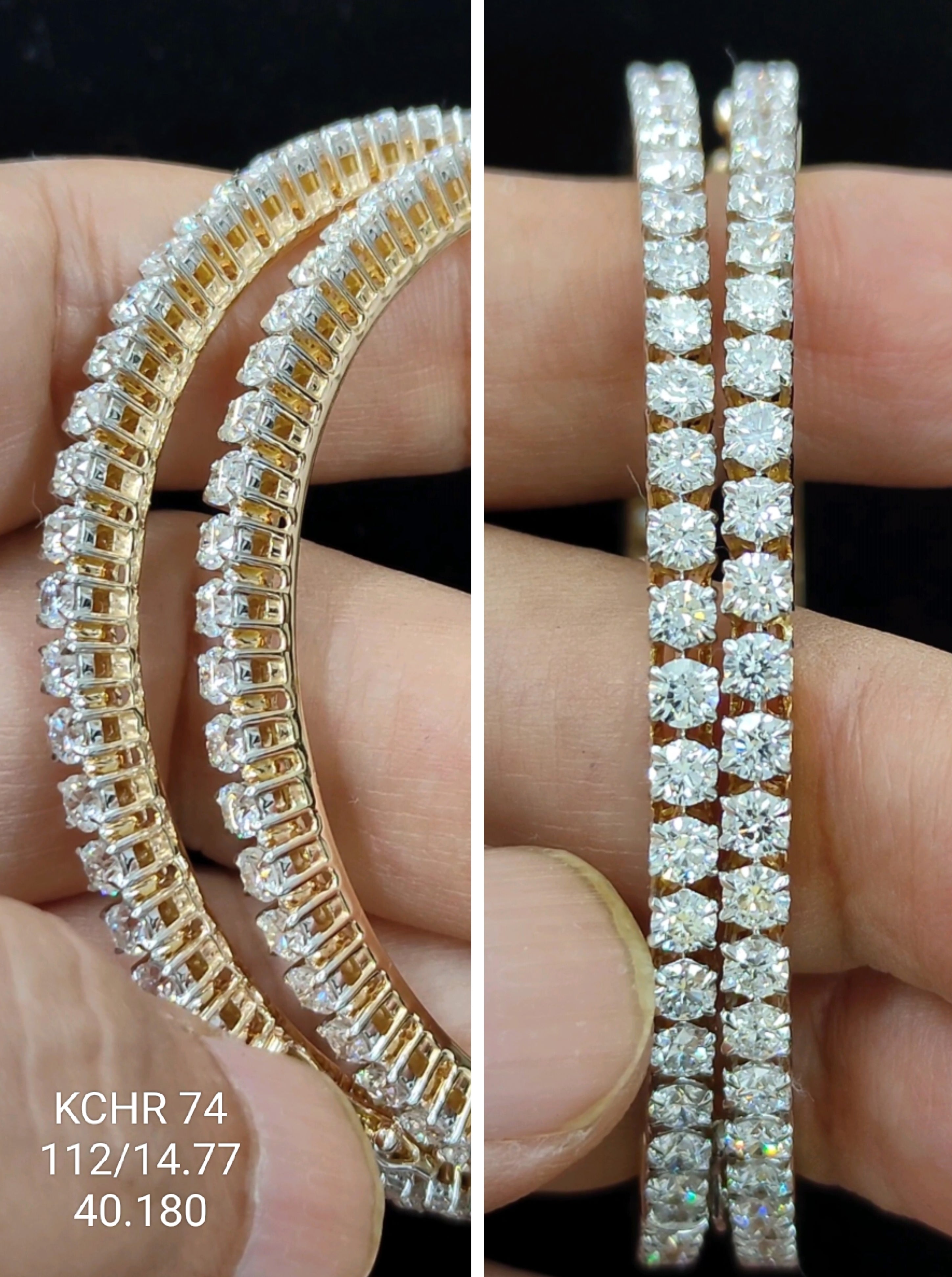 14.77Ct CHURI Small round diamonds 18K