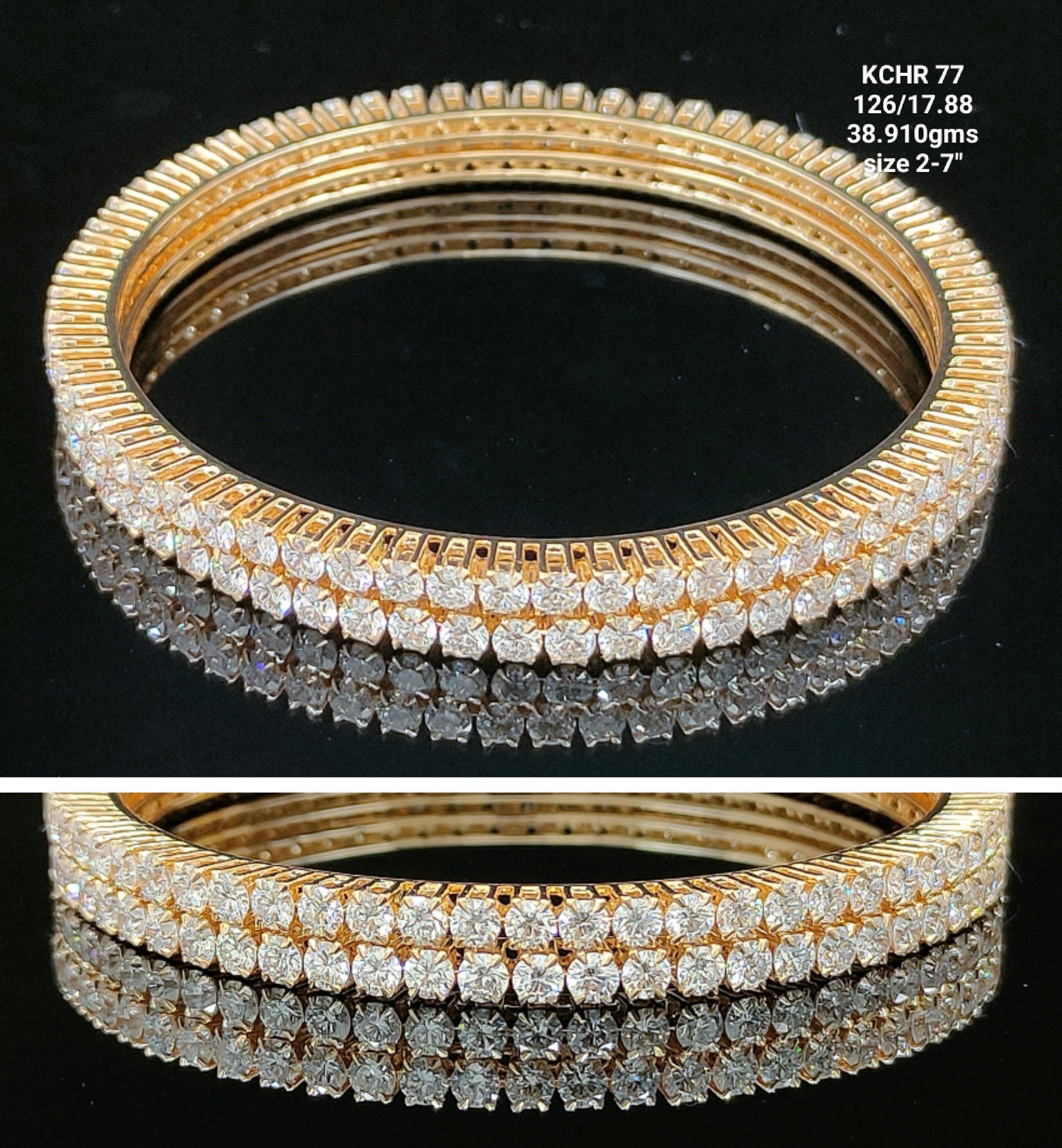 17.88Ct CHURI Small round diamonds 18K