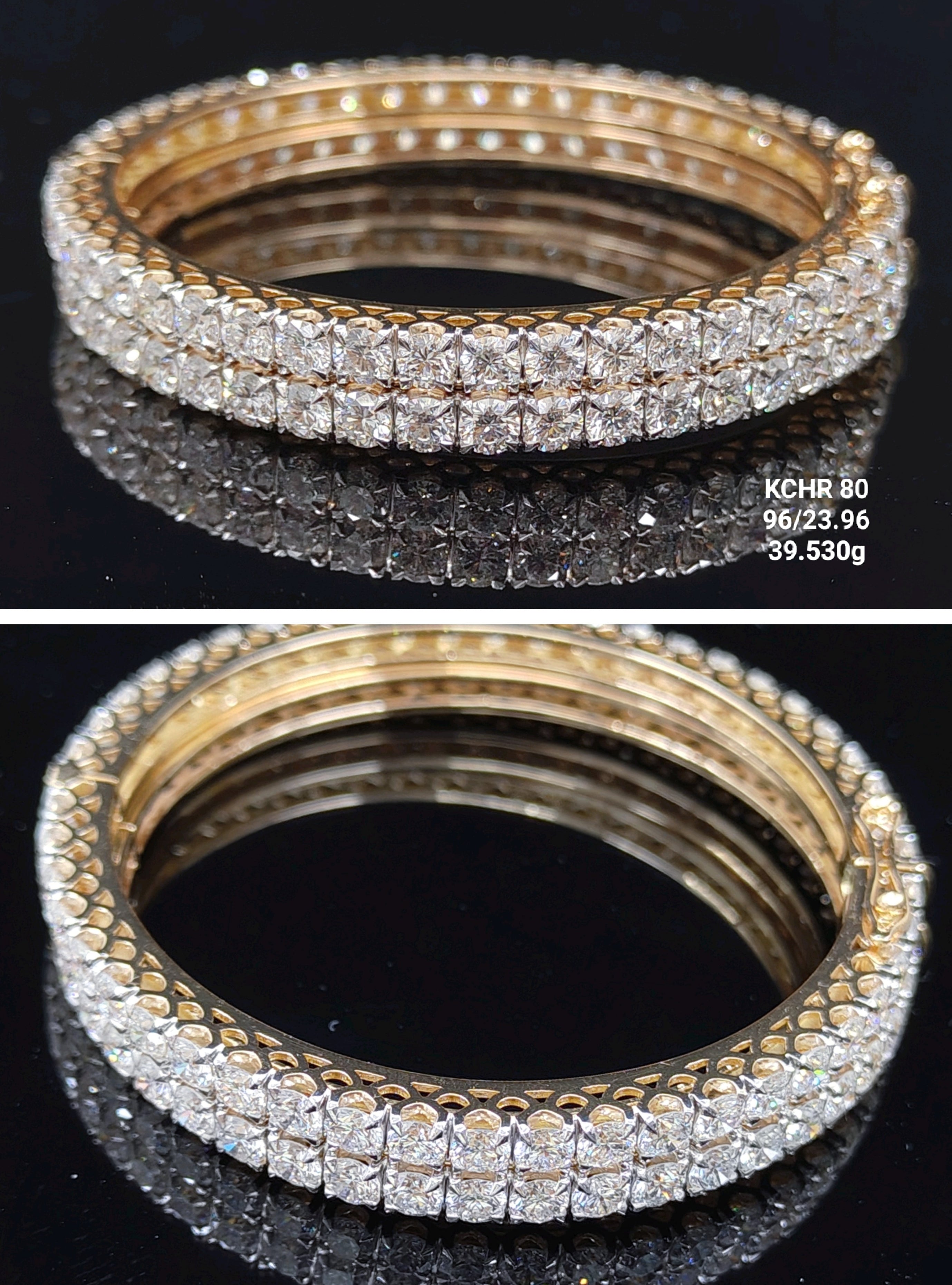 23.96Ct CHURI Small round diamonds 18K