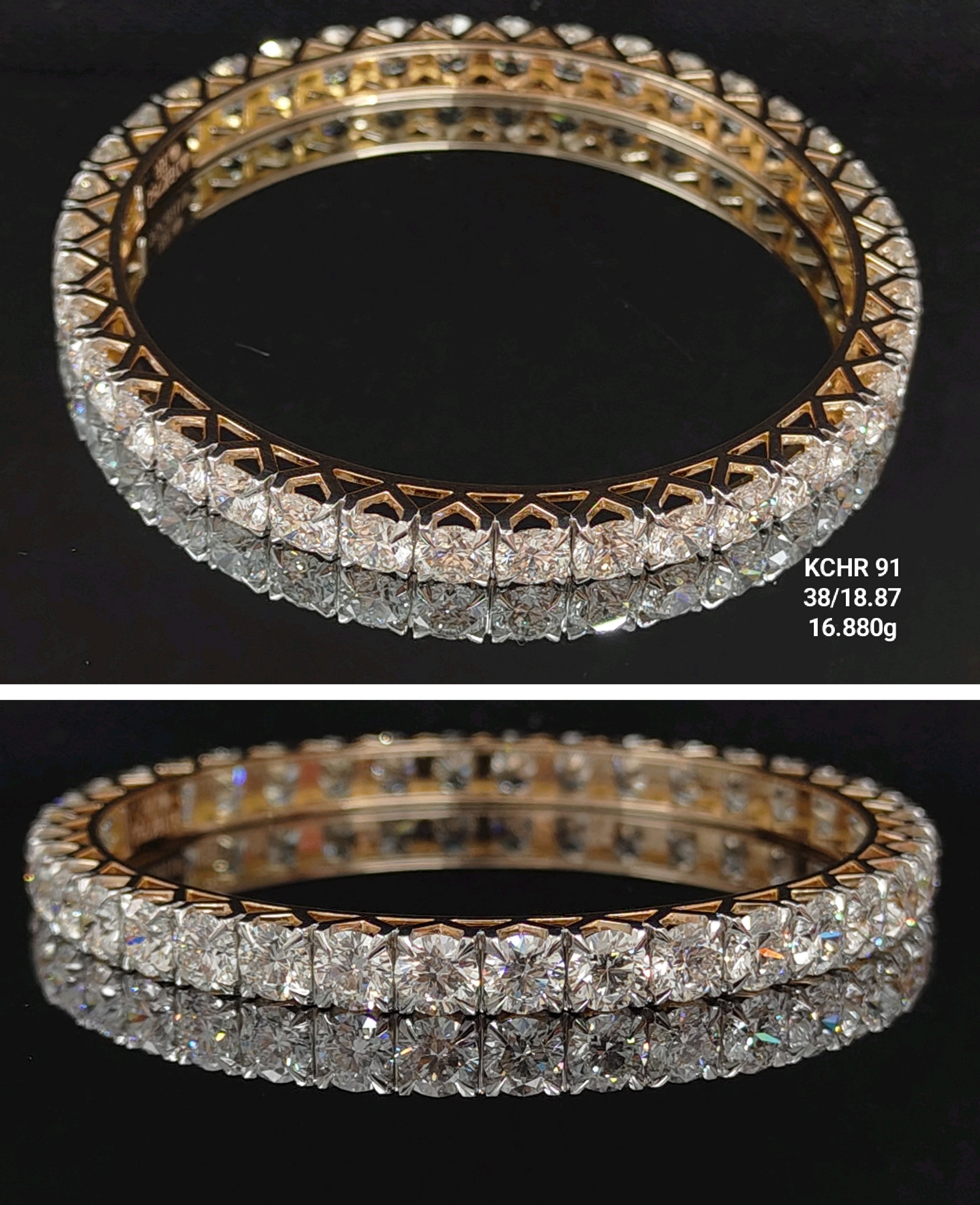 18.87Ct CHURI Small round diamonds 18K