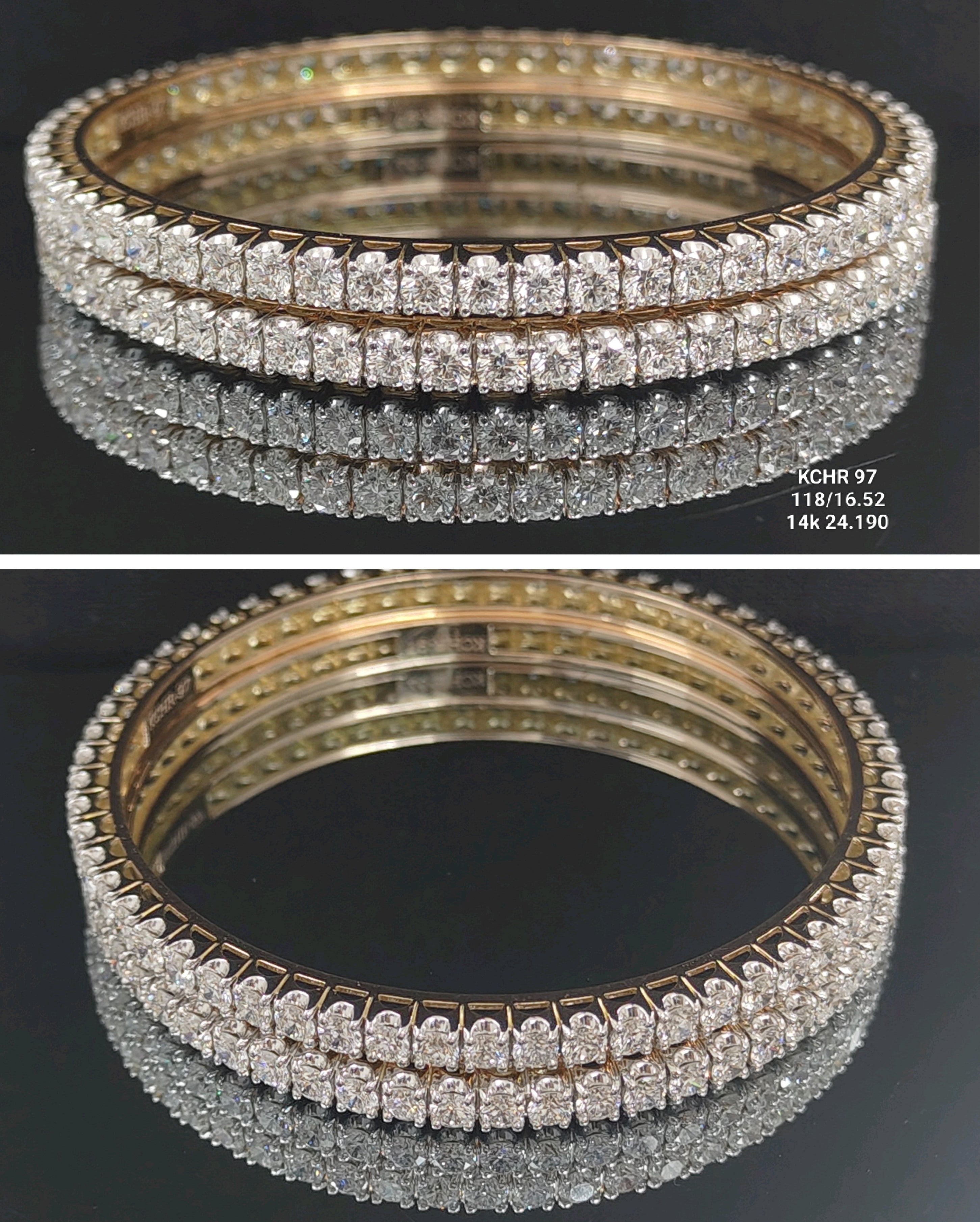 16.52Ct CHURI Small round diamonds 18K