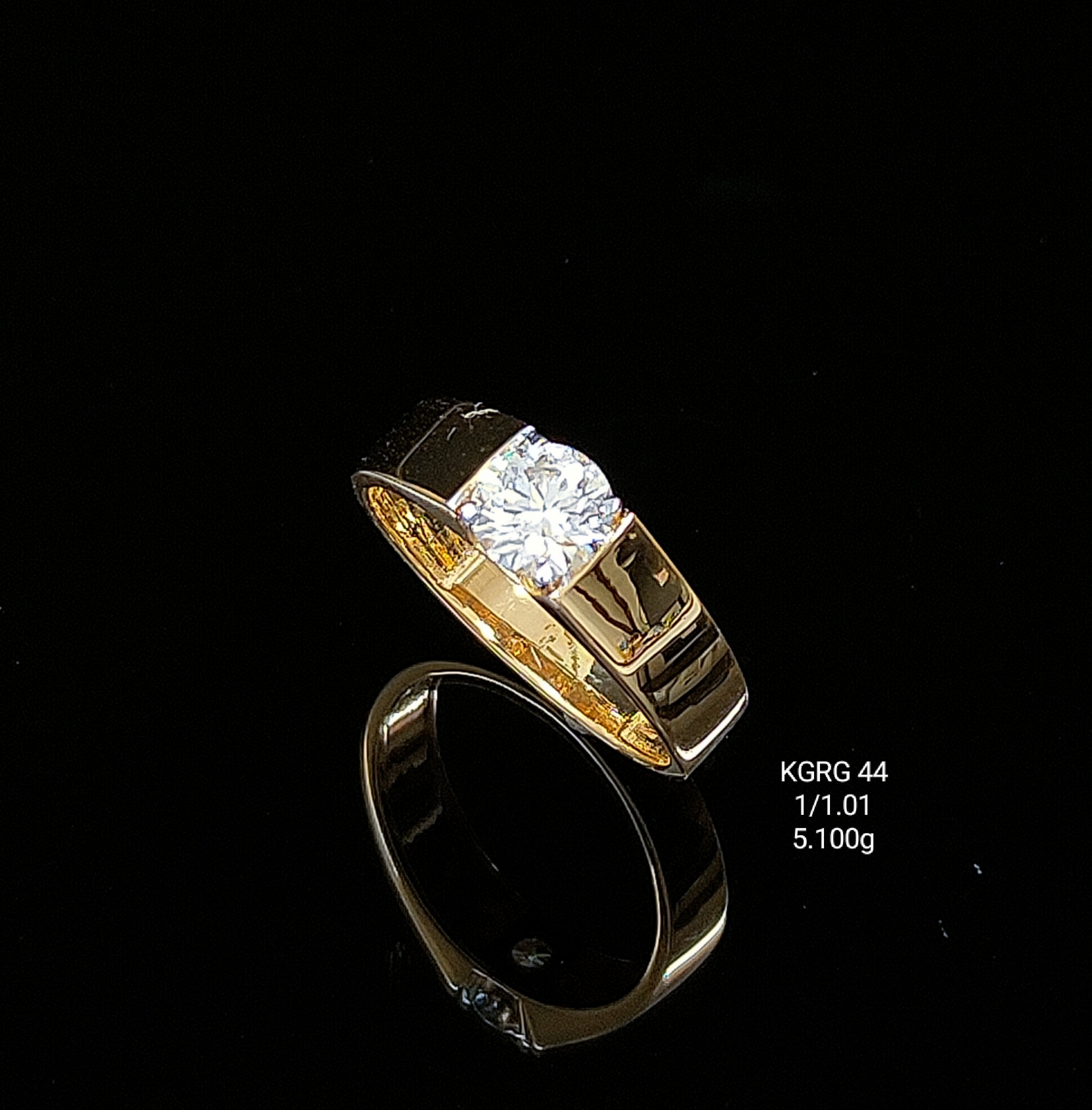 1.01Ct RING solitaire diamonds 18K