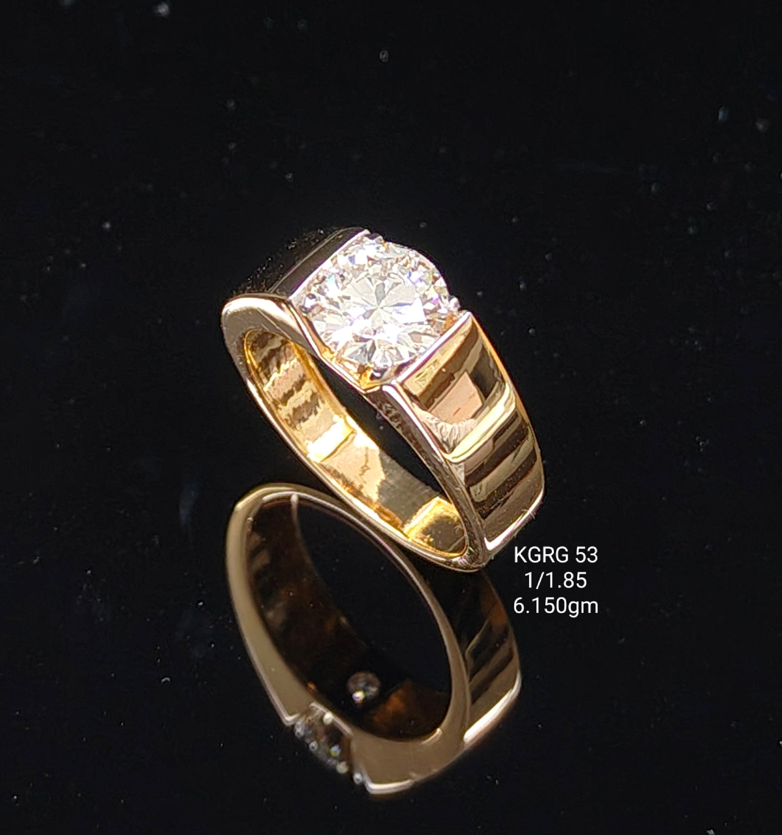 1.85CT RING solitaire diamonds 18K