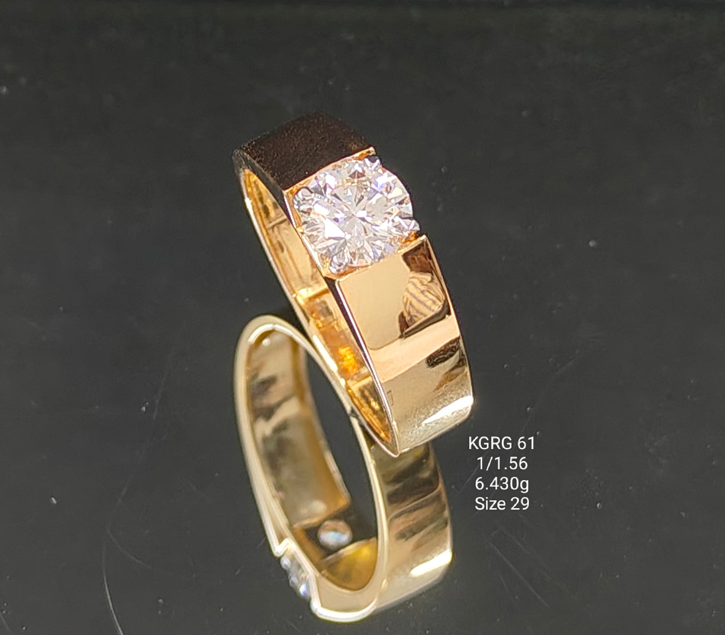1.56CT RING solitaire diamonds 18K