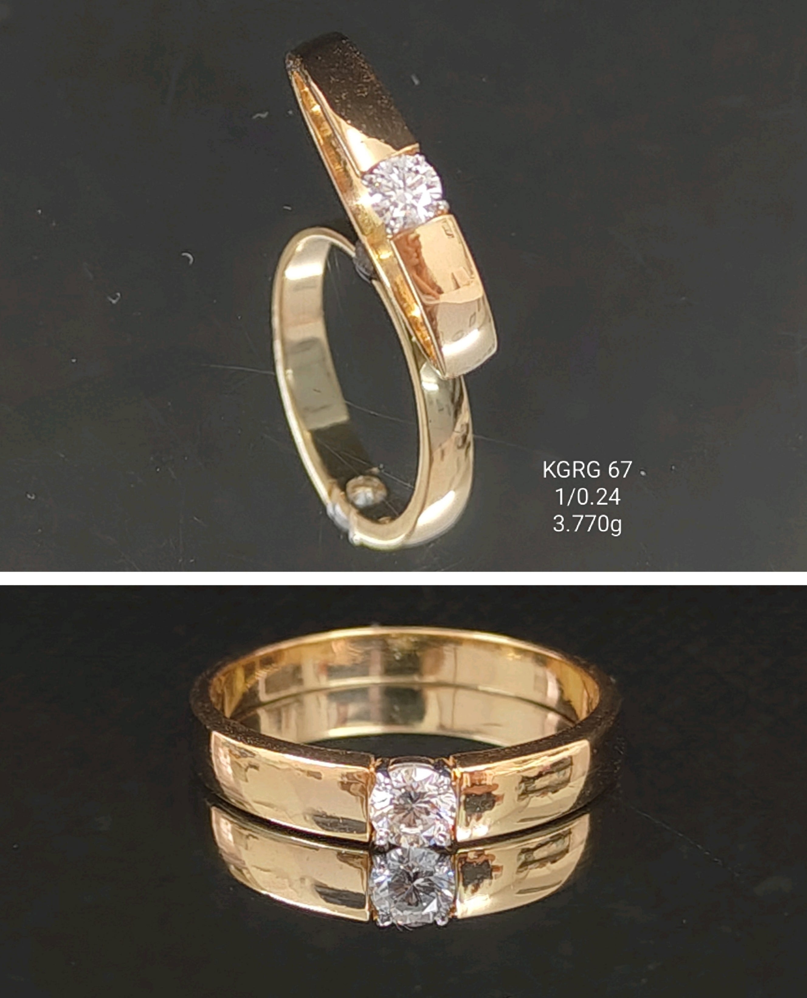 0.24CT RING Small round diamonds 18K