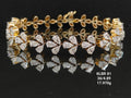 4.89Ct BRACELET MIX shape  diamonds 18K