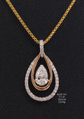 1.35 Ct of Locket with the Purity of 18K