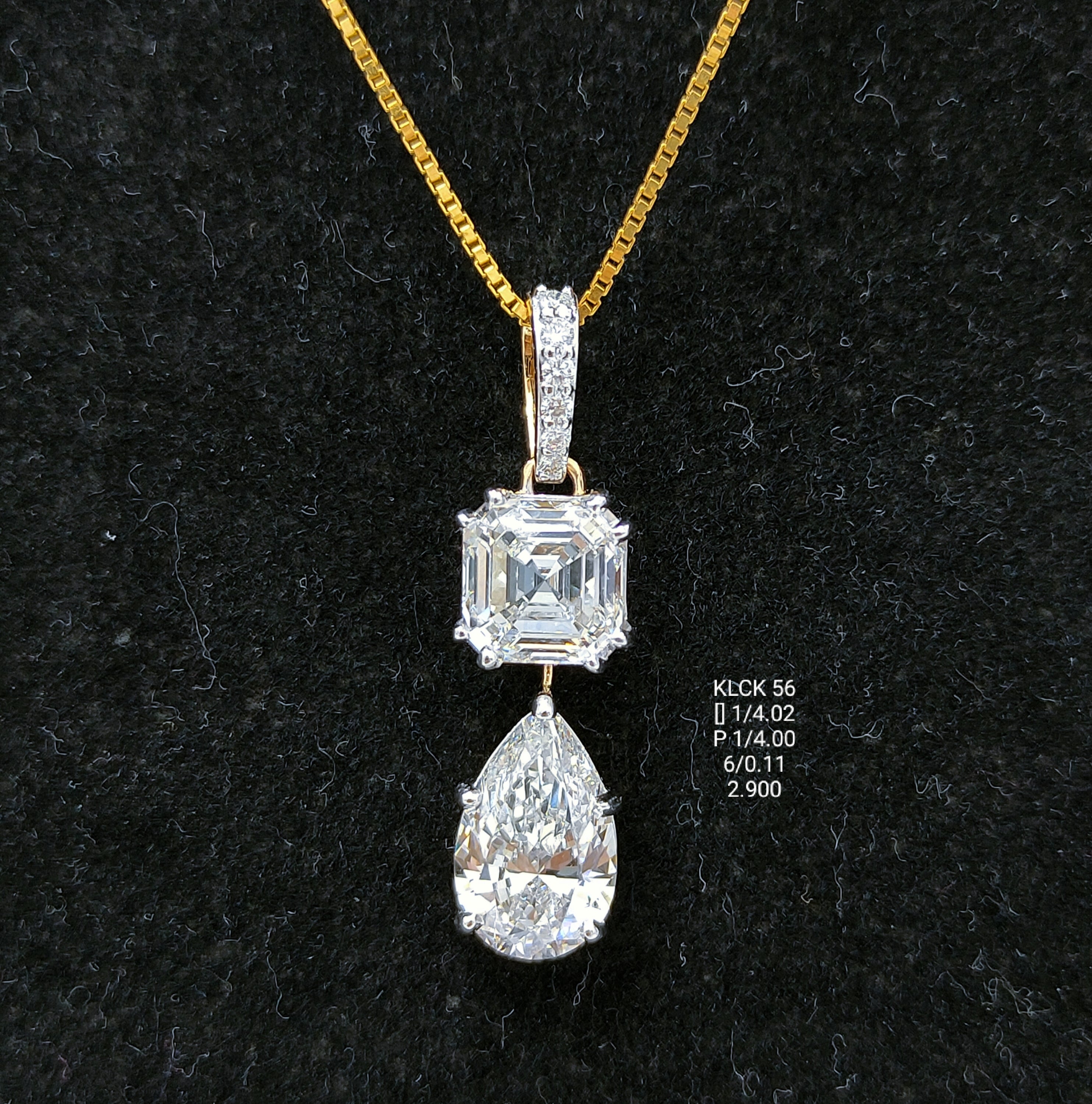 8.13Ct LOCKET Solitaire Diamond 18K