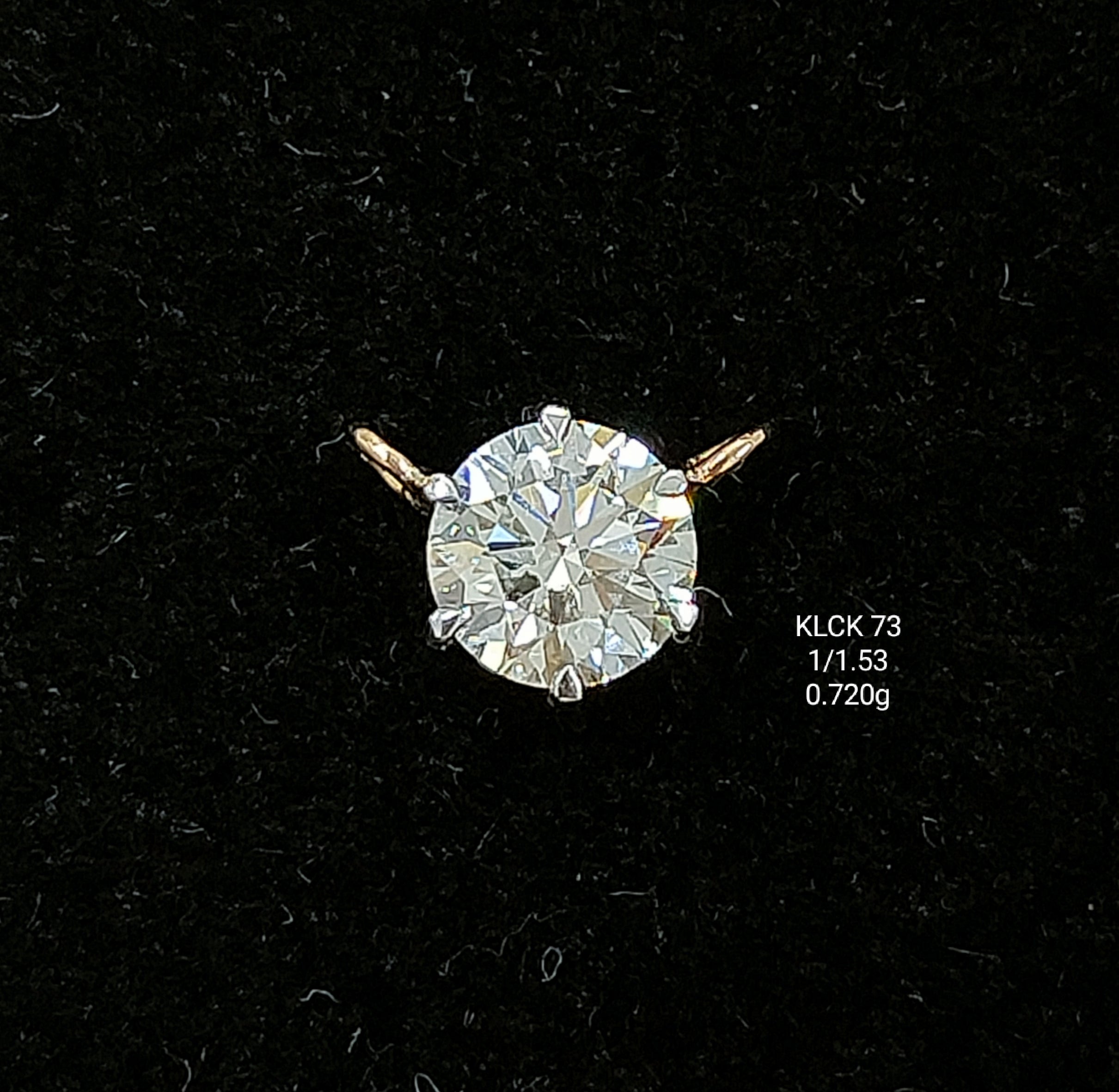 1.53Ct LOCKET solitaire diamonds 18K