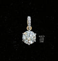 2.11Ct LOCKET solitaire diamonds 18K