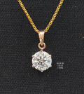 3.1Ct LOCKET solitaire diamonds 18K