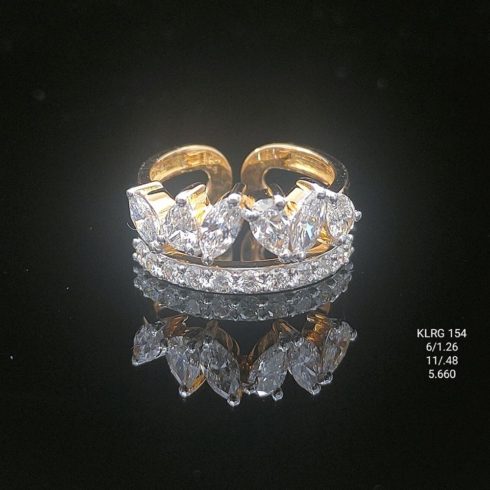 1.74 Ct of RING of Small Round Shaped Diamonds  18K